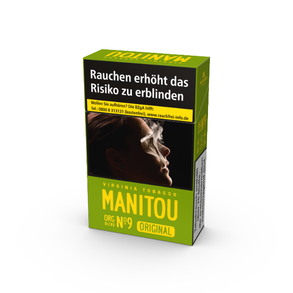 Manitou Organic Blend Green No9 10 x 20 Zigaretten Manitou Organic Blend Green No9 10 x 20 Zigaretten